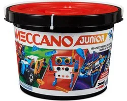 Meccano - Junior 150-delig S.T.E.A.M.-modelbouwpakket in emmer om vrij mee te spelen