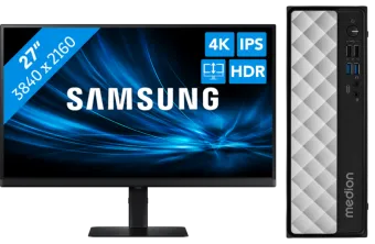 Medion Akoya T80 MD34590 + Samsung LS27D800UAUXEN