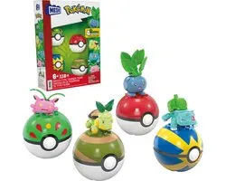 MEGA - Pokemon Grass Type Trainer Team Grasaanval - Constructiespeelgoed - Speelfiguur