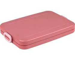 Mepal Lunchbox flat - Broodtrommel - 4 boterhammen - Vivid mauve