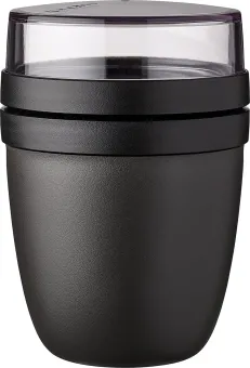 Mepal Lunchpot - 500 + 200 ml - Yoghurt en Muesli beker to go - Geschikt voor vriezer, magnetron en vaatwasser - Ellipse - Nordic black Mepal Lunchpot - 500 + 200 ml - Yoghurt en Muesli beker to go - Geschikt voor vriezer, magnetron en vaatwasser - Ellipse - Nordic black