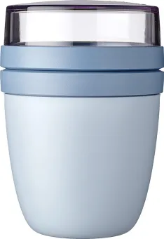 Mepal Lunchpot mini - 300 + 120 ml - Yoghurt en Muesli beker to go - Geschikt voor vriezer, magnetron en vaatwasser - Ellipse - Nordic blue Mepal Lunchpot mini - 300 + 120 ml - Yoghurt en Muesli beker to go - Geschikt voor vriezer, magnetron en vaatwasser - Ellipse - Nordic blue