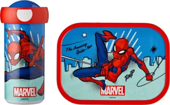 Mepal lunchset (schoolbeker & lunchbox) Campus - 300 + 750 ml - Broodtrommel en Drinkbeker voor kinderen - Bento box - Schoolbeker - Spiderman Mepal lunchset (schoolbeker & lunchbox) Campus - 300 + 750 ml - Broodtrommel en Drinkbeker voor kinderen - Bento box - Schoolbeker - Spiderman