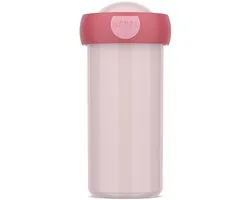 Mepal schoolbeker Campus - 300 ml - Sluit goed af - Drinkbeker voor kinderen - Cool pink