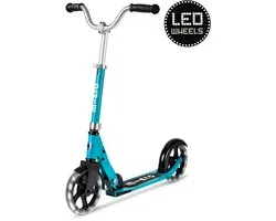 Micro - Cruiser LED - 2-wiel vouwstep kind - 200mm wielen - aqua