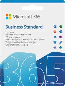 Microsoft Office 365 Business Standard EN 1 jaar Abonnement