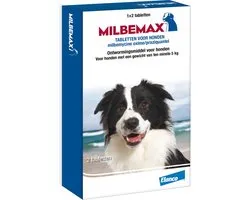 Milbemax Ontworming Tabletten Hond 5 - 75 kg 2 tabletten