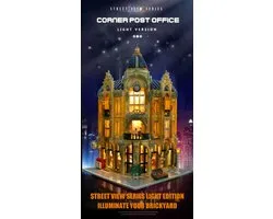 Mould King 16010 Novatown - Het Postkantoor met LED verlichting - 4030 onderdelen - Compatibel met grote merken - bouwdoos