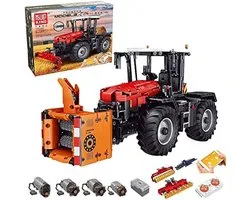 Mould King 17020 - Tractor rood - RC - Bestuurbaar - 2716 onderdelen - Past op alle bekende merken - Bouwpakket - Bouwstenen