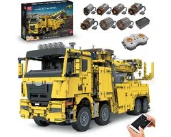 Mould King - 17028 - Truck - Radiografische - Technic - Bergingstruck - Vrachtwagen - Bouwpakket - 4883 Bouwstenen - Fullcolour verpakking - Giftbox-Uniek-( Dezelfde kwaliteit en 100% compatible met de bekende Deense bouwstenen )