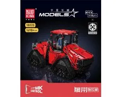 Mould King 18020S Case Tractor 1698 Stukjes -19x23x45 cm - Compatibel met Grote Merken