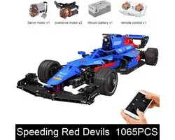 MOULD KING 18024B RC Racing Car Formula F1 Racing Car Rood.is compatibel met het bekende merk.