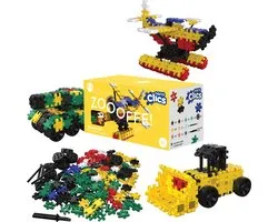 Nano Clics – Transport Builders 250 Piece Set – 5 in 1 Bouwblokken – SPEELGOED Gemaakt Van 100% RECYCLED Plastic – Speelgoed 8, 9, 10, 11, 12 jaar – Constructie Speelgoed