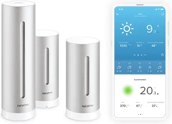 Netatmo Slim Weerstation + Extra Binnenmodule Netatmo Slim Weerstation + Extra Binnenmodule
