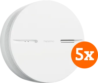 Netatmo Slimme Rookmelder (10 jaar) 5-Pack