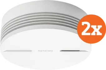 Netatmo Slimme Rookmelder (10 jaar) Duo Pack