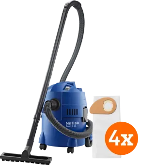 Nilfisk Buddy II 12 + Nilfisk Stofzakken voor Buddy II (4x)