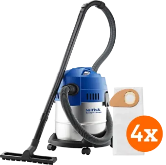 Nilfisk Buddy II 18 Inox + Nilfisk Stofzakken voor Buddy II (4x)