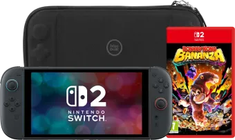 Nintendo Switch 2 + Donkey Kong Bananza + BlueBuilt Beschermhoes