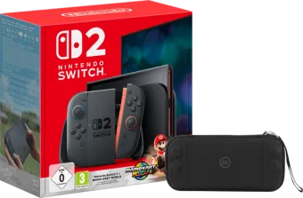 Nintendo Switch 2 + Mario Kart World + BlueBuilt beschermhoes