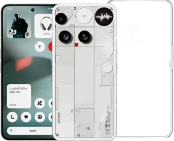 Nothing Phone (3) 256GB Wit 5G + Just in Case Back Cover Transparant