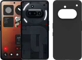 Nothing Phone (3a) 128GB Zwart 5G + Just in Case Back Cover Zwart