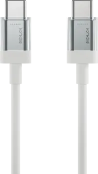Nothing Usb C naar Usb C Kabel 1,8m Kunststof Wit