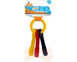 Nylabone Kauwbot - Puppy Kauwspeelgoed - Sleutels met Baconsmaak - X-Small