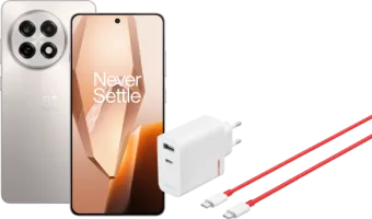 OnePlus 13R 256GB Wit 5G + OnePlus SuperVOOC Oplader 120W met 2 Poorten