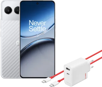 OnePlus Nord 4 512GB Zilver 5G + OnePlus SuperVOOC Oplader 80W met 2 Poorten