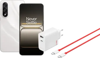 OnePlus Nord 5 256GB Wit 5G + OnePlus SuperVOOC Oplader 80W met 2 Poorten + Usb C kabel