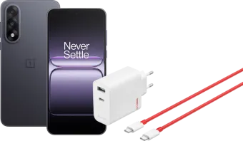 OnePlus Nord 5 512GB Zwart 5G + OnePlus SuperVOOC Oplader 80W met 2 Poorten + Usb C kabel