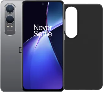 OnePlus Nord CE 4 Lite 256GB Grijs 5G + BlueBuilt Back Cover Zwart