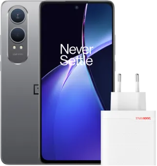 OnePlus Nord CE 4 Lite 256GB Grijs 5G + OnePlus Oplader 80W met 2 Poorten + Usb C kabel