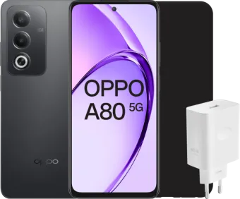 OPPO A80 Zwart 256GB 5G + Accessoirepakket