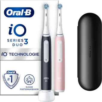 Oral-B iO 3N Zwart en Roze Duo pack Oral-B iO 3N Zwart en Roze Duo pack