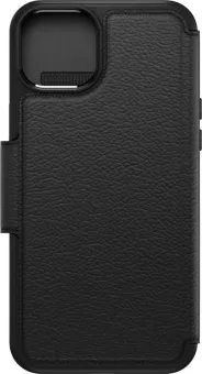 Otterbox Strada Apple iPhone 15 Plus Book Case Leer Zwart Met MagSafe Otterbox Strada Apple iPhone 15 Plus Book Case Leer Zwart Met MagSafe