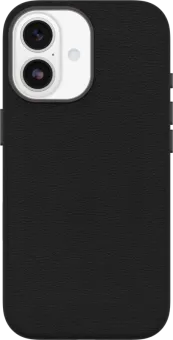 Otterbox Symmetry iPhone 17 Back Cover met MagSafe Magneet Leer Zwart