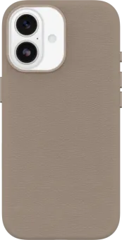 Otterbox Symmetry iPhone 17 Back Cover met MagSafe Magneet Leer Grijs