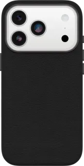 Otterbox Symmetry iPhone 17 Pro Back Cover met MagSafe Magneet Leer Zwart