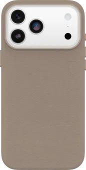 Otterbox Symmetry iPhone 17 Pro Max Back Cover met MagSafe Magneet Leer Grijs