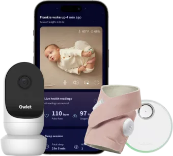 Owlet Cam 2 + Dream Sock Dusty Rose OW-DSDUO-RO