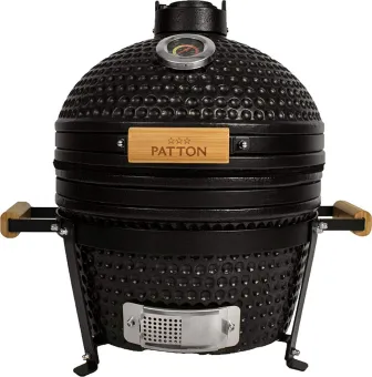 Patton Classic Kamado 16" Table Chef - Medium - O34 cm - Matzwart Patton Classic Kamado 16" Table Chef - Medium - O34 cm - Matzwart