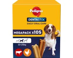 Pedigree Dentastix - Medium Hond - Gebitsverzorging - 105 Kauwsnacks