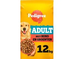 Pedigree Hondenbrokken - Adult Droogvoer - Rund en Groenten - 12kg
