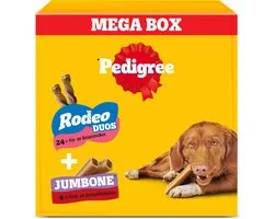 Pedigree Hondensnacks - Megabox - 24 x Rodeo en 4 x Jumbone - 780g