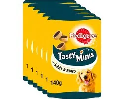 Pedigree Hondensnacks - Tasty Minis Cheesy Bites - Kaas Rund - 6x140g