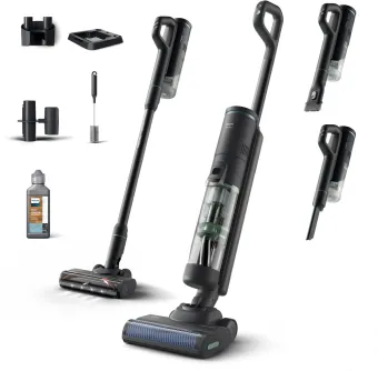 Philips 7000 Series AquaTrio Snoerloze Stofzuiger & Dweil XW7263/11 - Stofzuigen en Dweilen in Een Beweging