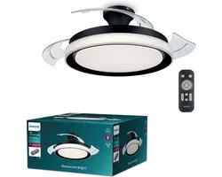 Philips Bliss LED-plafondlamp - met ventilator - zwart