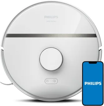 Philips HomeRun Aqua 3000 Series XU3000/02 - Robotstofzuiger met Dweilfunctie - Wit / Metallic - App Connected Philips HomeRun Aqua 3000 Series XU3000/02 - Robotstofzuiger met Dweilfunctie - Wit / Metallic - App Connected